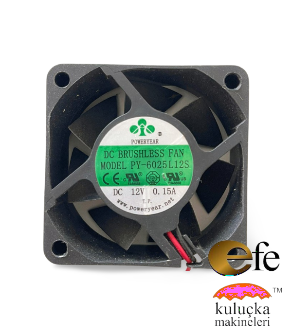 Hobi Kuluçka Makinesi Fan 6 CM