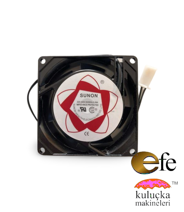 Kuluçka Makinesi Fanı 220 Volt 8 CM